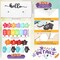 5 Pcs Interchangeable Seasonal Sign Hello Fall Winter Spring Summer Sign 5.9 x 3 Inch